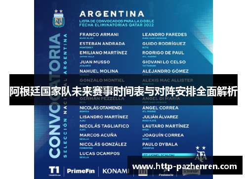阿根廷国家队未来赛事时间表与对阵安排全面解析